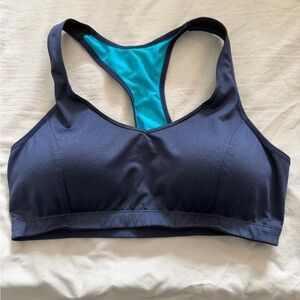 Moving Comfort Dark Blue and Teal Sports Bra